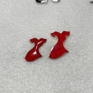 Two dress 👗 lapel pins red American Heart month